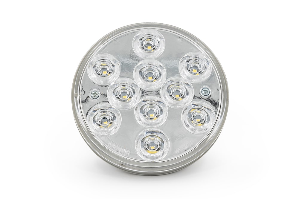 Bulk 4" Clear Round Backup Light with 10 LEDs